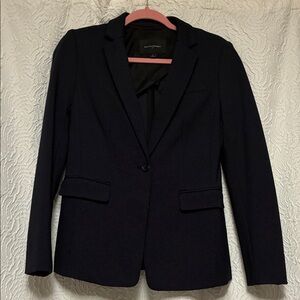 Navy Pin Dot Suit Jacket